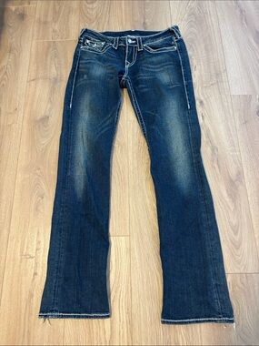 True Religion Joey Flare Jeans Women’s Size 29 Dark Wash Made in USA